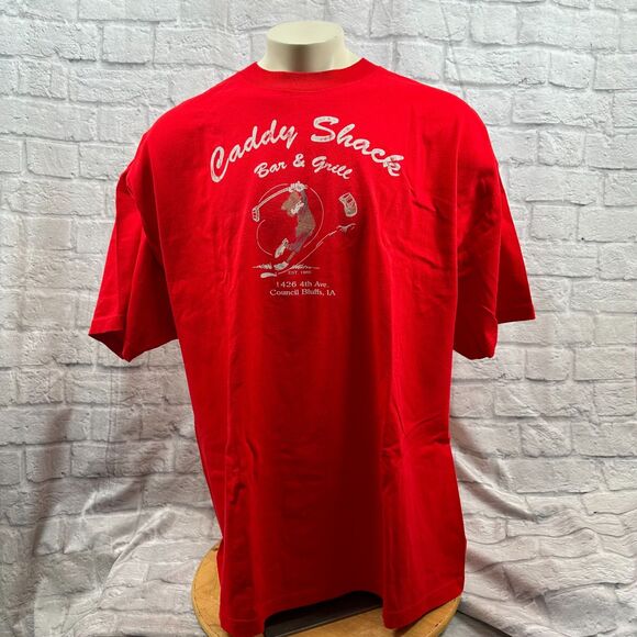 Dive Bar Shirt Club Caddy Shack Bar And Grill Mens 3XL Council Bluffs Iowa - Picture 2 of 6